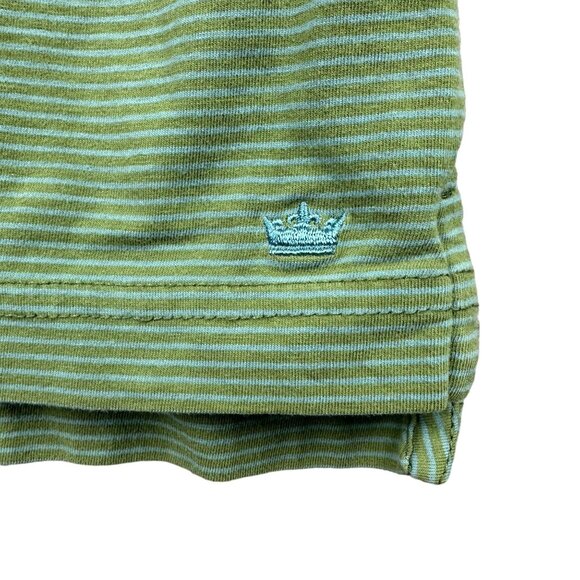 Peter Millar Mountainside Collection Polo Shirt Men S Green Blue Striped Stretch - Picture 3 of 9